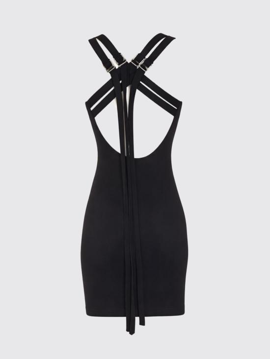 26SS 디 아티코 롱 원피스 260WCA00465VVP002AA 100 Black - THE ATTICO