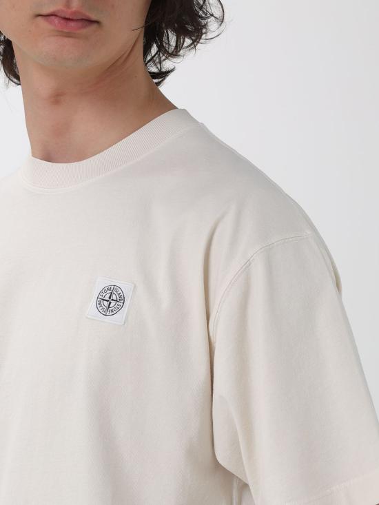 26SS 스톤 아일랜드 반팔 티셔츠 2100030S0115 V0093 Ivory - STONE ISLAND