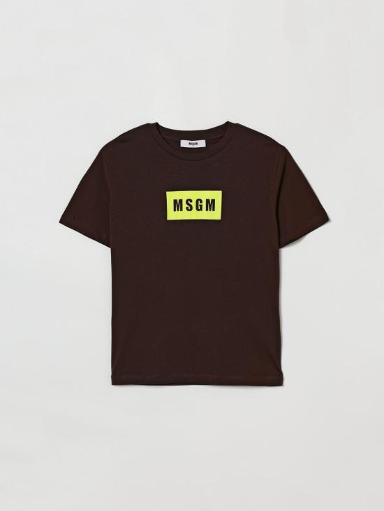 26SS [키즈] 엠에스지엠 티셔츠 S6MSJUTH005 943 Coffee