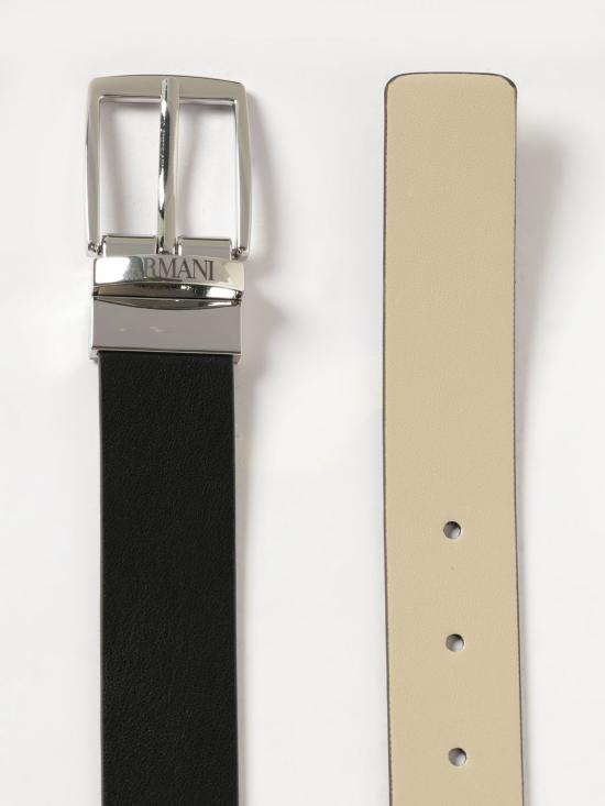 26SS [키즈] 엠포리오 아르마니 가죽 벨트 4015203F560 22720 Black - EMPORIO ARMANI