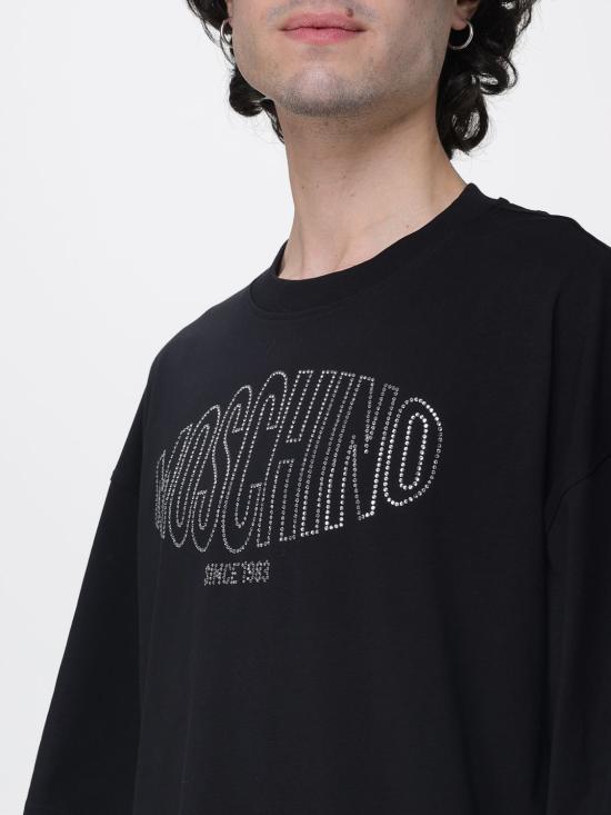 26SS 모스키노 반팔 티셔츠 07100241 3888 Black - MOSCHINO