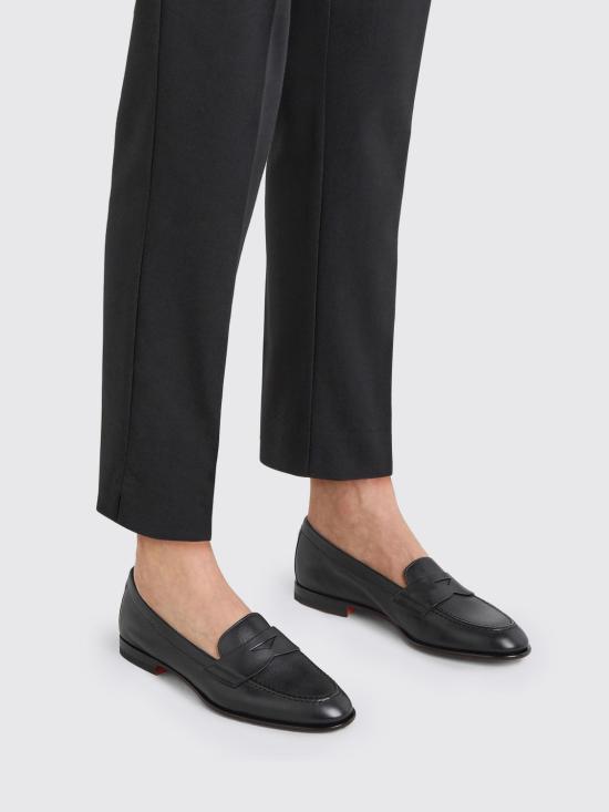 26SS 산토니 로퍼 WUSF59962HAFSLGA N01 Black - SANTONI