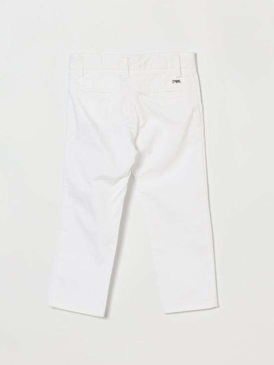 26SS [키즈] 엠포리오 아르마니 스트레이트 팬츠 8N4P604N6YZ 0100 White - EMPORIO ARMANI