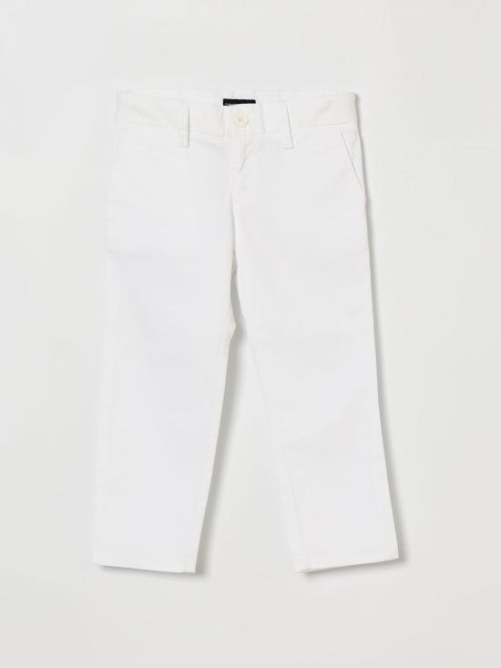 26SS [키즈] 엠포리오 아르마니 스트레이트 팬츠 8N4P604N6YZ 0100 White