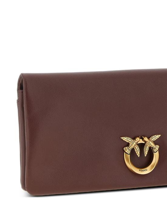 26SS 핑코 지갑 106022 A0QOR49Q Burgundy oro - PINKO