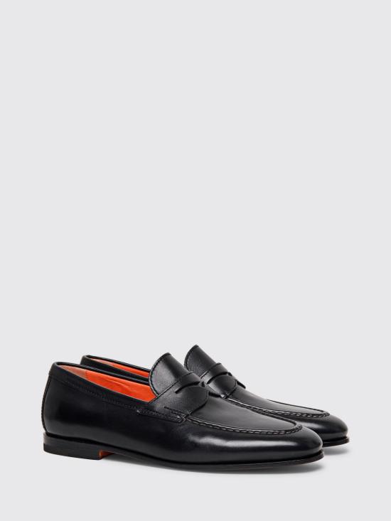 26SS 산토니 로퍼 MCNC18007SA4BSLF N01 Black - SANTONI