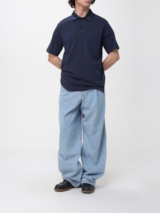 26SS 드리스 반 노튼 폴로 티셔츠 2610211023600 509 Blue - DRIES VAN NOTEN