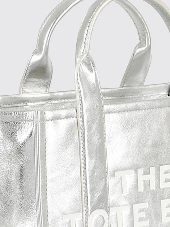 26SS 마크제이콥스 메탈릭 스몰 토트백 2F3HTT004H01 039 Silver - MARC JACOBS
