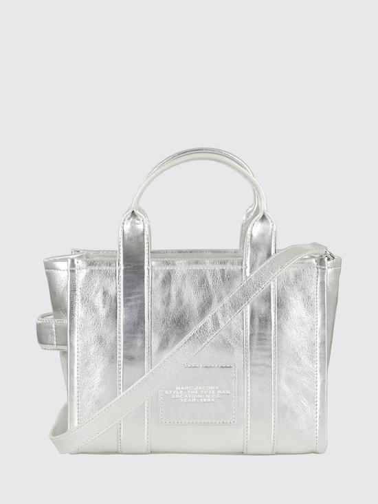 26SS 마크제이콥스 메탈릭 스몰 토트백 2F3HTT004H01 039 Silver - MARC JACOBS