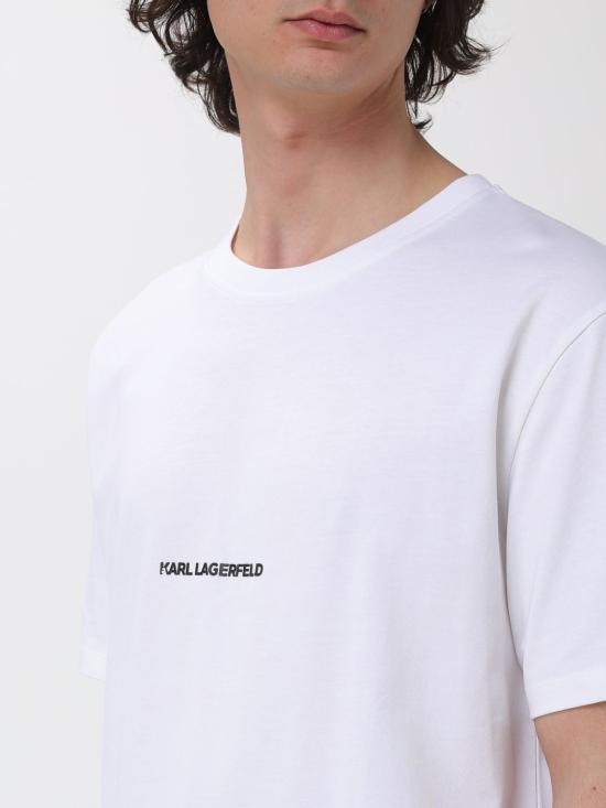26SS 칼라거펠트 반팔 티셔츠 211U1700 100 White - KARL LAGERFELD