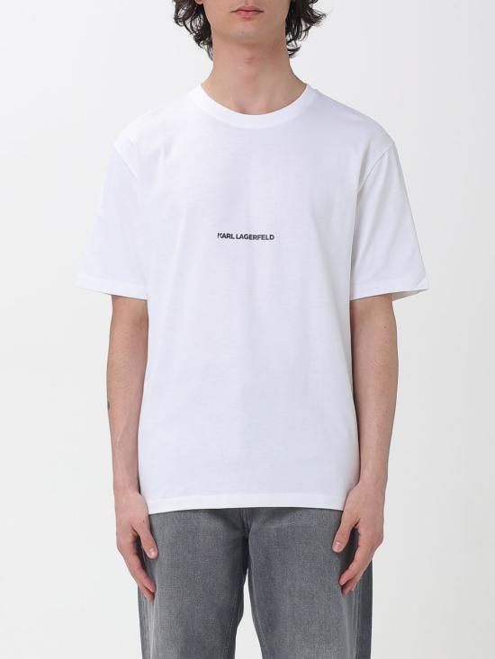 26SS 칼라거펠트 반팔 티셔츠 211U1700 100 White