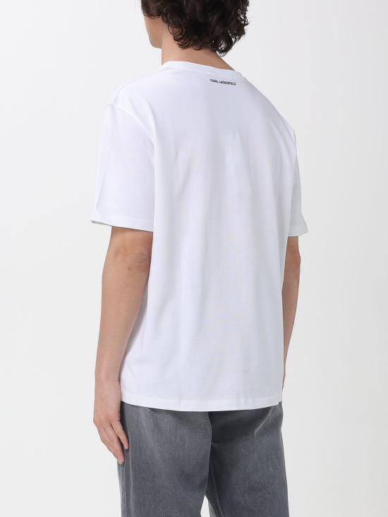 26SS 칼라거펠트 반팔 티셔츠 211U1700 100 White - KARL LAGERFELD