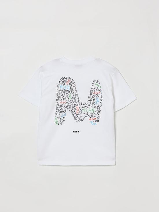 26SS [키즈] 엠에스지엠 티셔츠 S6MSJBTH232 001 White - MSGM