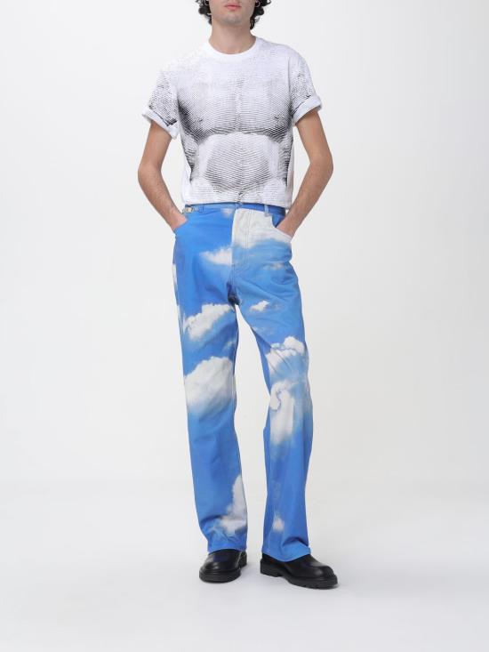 26SS 모스키노 반팔 티셔츠 07240245 1001 Multicolor - MOSCHINO