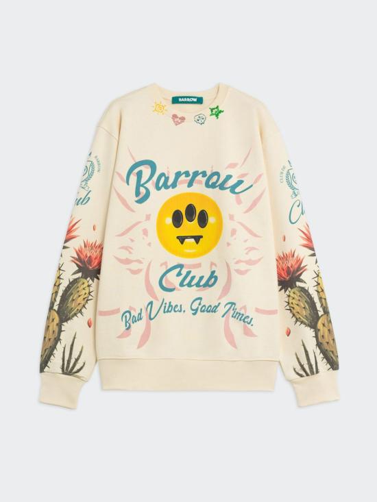 26SS 바로우 긴팔 티셔츠 S6BWUASW067 013 Cream - BARROW