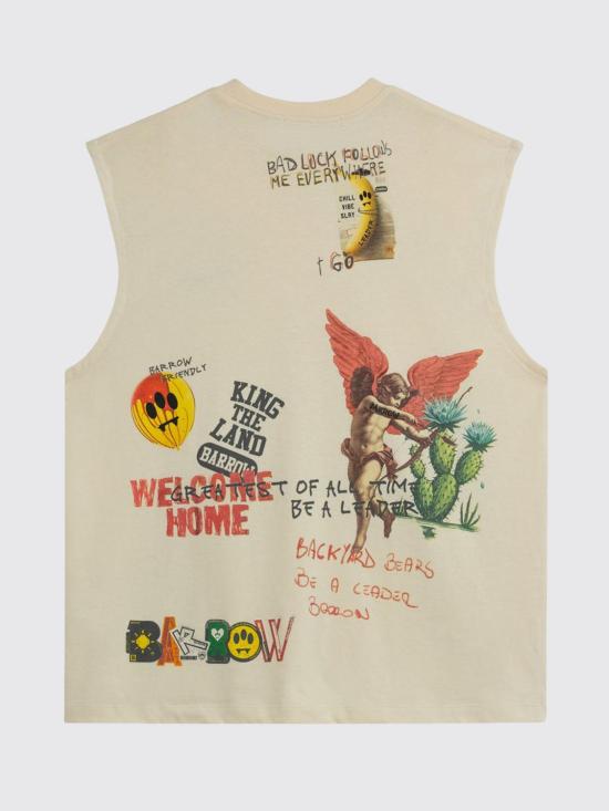 26SS 바로우 반팔 티셔츠 S6BWUATH033 013 Cream - BARROW