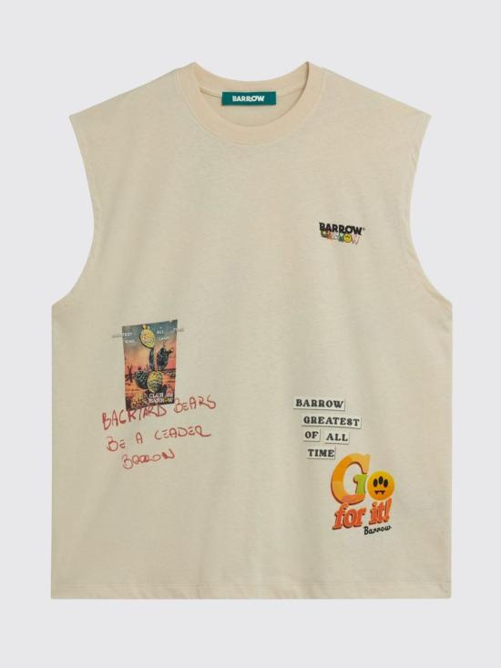 26SS 바로우 반팔 티셔츠 S6BWUATH033 013 Cream - BARROW