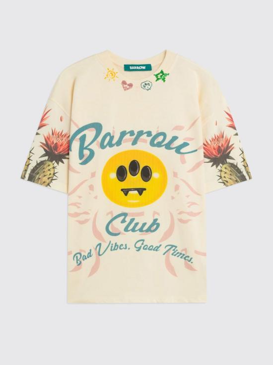 26SS 바로우 반팔 티셔츠 S6BWUATH069 013 Cream - BARROW