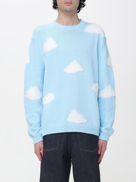 26SS 모스키노 스웨터 09350207 0888 Gnawed Blue