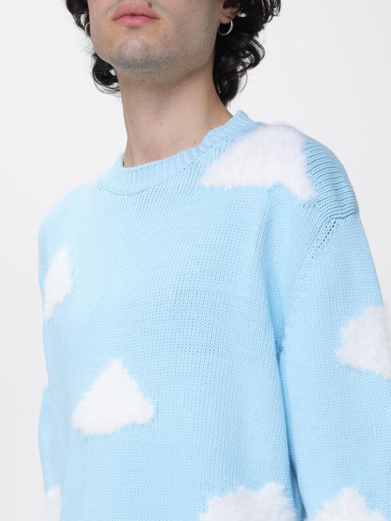 26SS 모스키노 스웨터 09350207 0888 Gnawed Blue - MOSCHINO