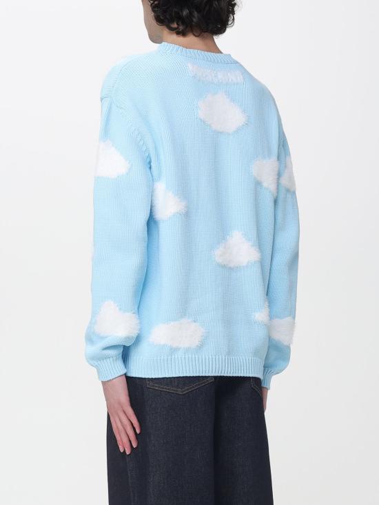 26SS 모스키노 스웨터 09350207 0888 Gnawed Blue - MOSCHINO