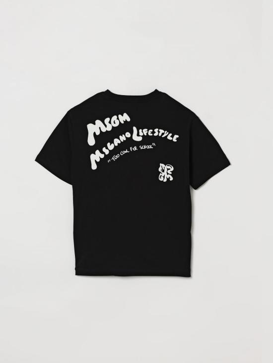 26SS [키즈] 엠에스지엠 티셔츠 S6MSJBTH257 110 Black - MSGM