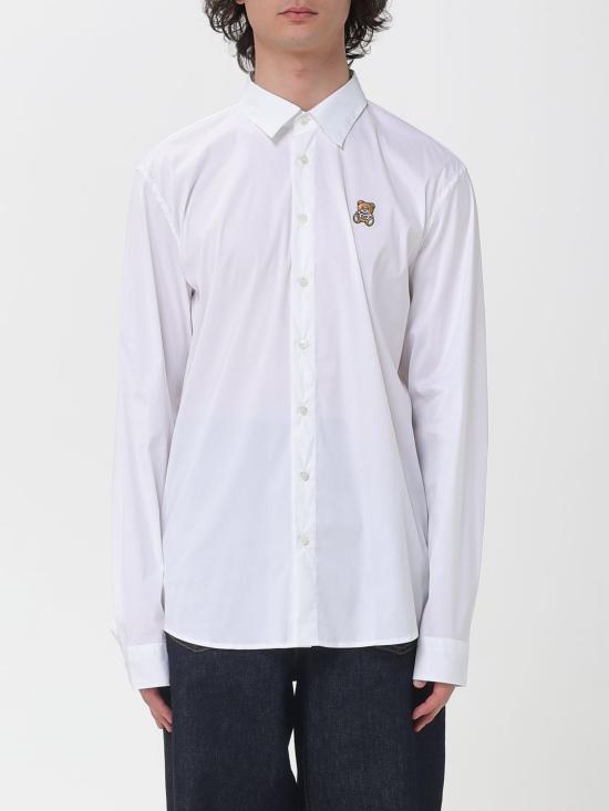 26SS 모스키노 긴팔 셔츠 02050236 001 White