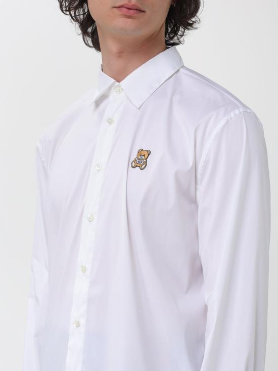 26SS 모스키노 긴팔 셔츠 02050236 001 White - MOSCHINO