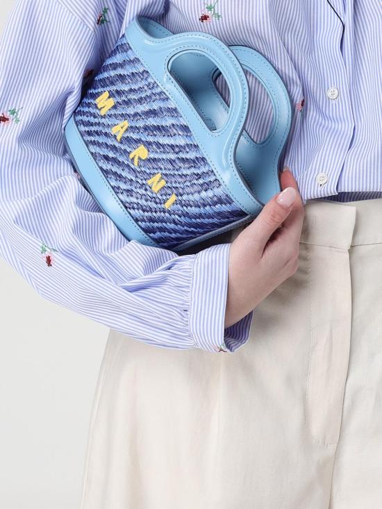 26SS 마르니 토트백 BMMP0067U2P9841 00B48 Blue - MARNI