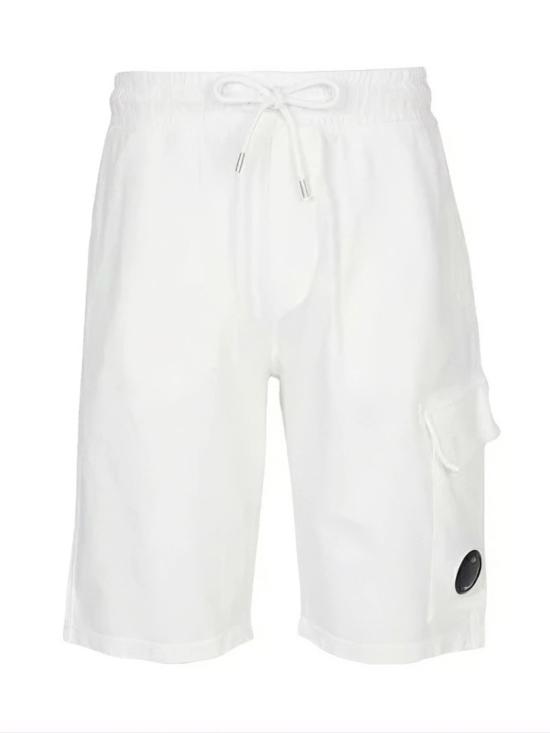 26SS 씨피 컴퍼니 라이트 플리스 카고 렌즈 스웨트쇼츠 RCCMSB704A 002246G103 White