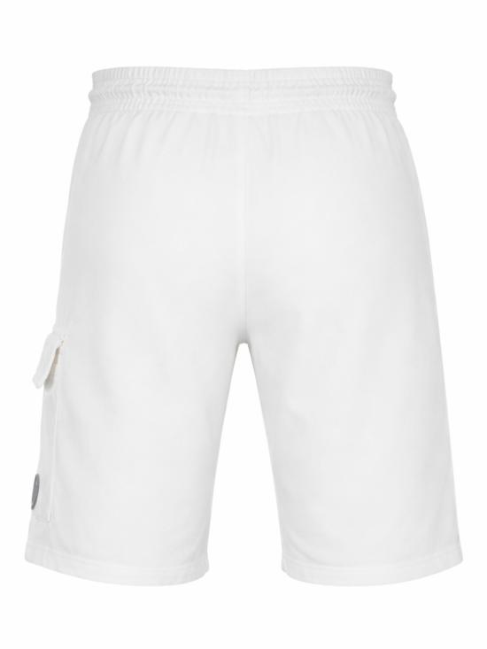 26SS 씨피 컴퍼니 라이트 플리스 카고 렌즈 스웨트쇼츠 RCCMSB704A 002246G103 White - C.P. COMPANY