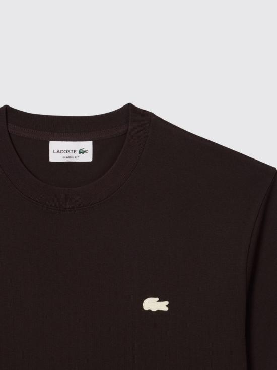 26SS 라코스테 반팔 티셔츠 TH0537 3LA Brown - LACOSTE