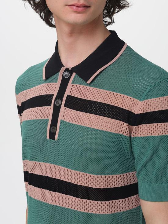 26SS 드리스 반 노튼 폴로 티셔츠 2610212183701 609 Green - DRIES VAN NOTEN