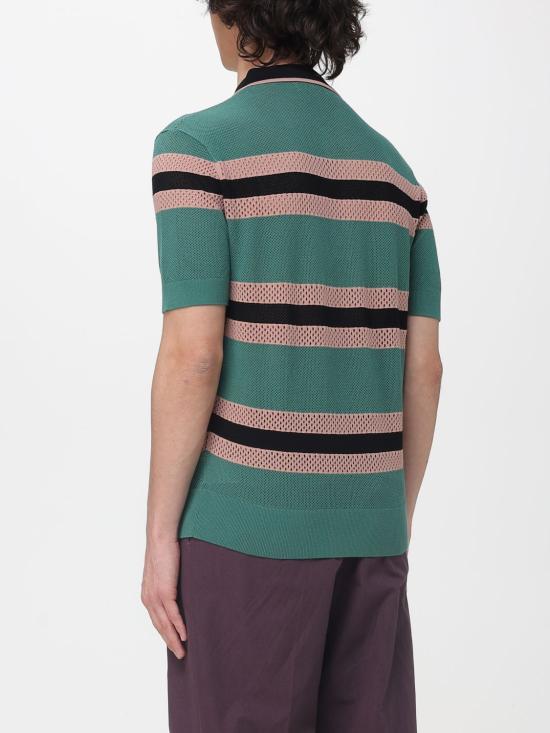 26SS 드리스 반 노튼 폴로 티셔츠 2610212183701 609 Green - DRIES VAN NOTEN