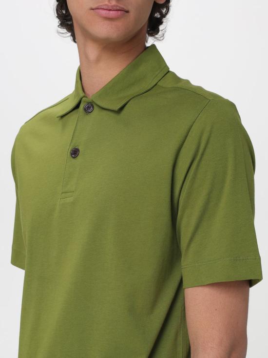 26SS 드리스 반 노튼 폴로 티셔츠 2610211023600 607 Green - DRIES VAN NOTEN