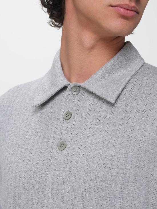 26SS 드리스 반 노튼 폴로 티셔츠 2610211203136 813 Grey - DRIES VAN NOTEN