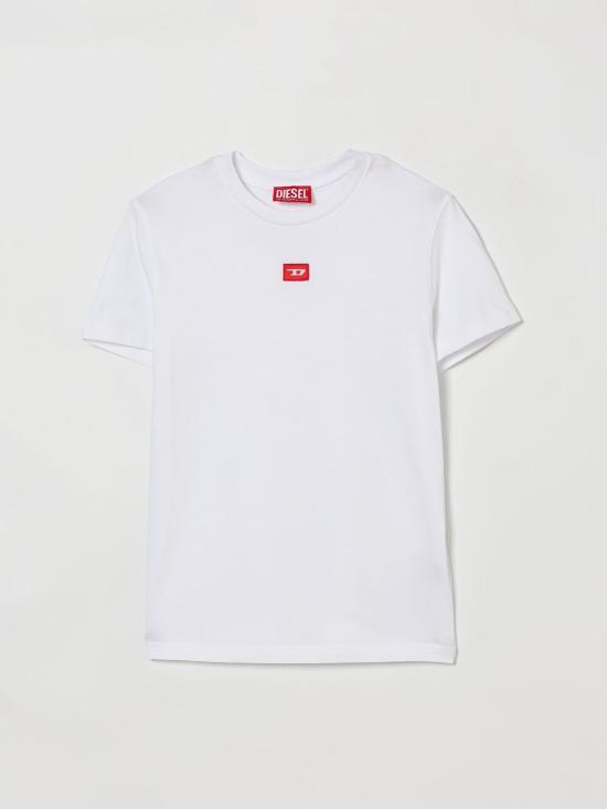 26SS [키즈] 디젤 티셔츠 J0250100GRAI K100 White