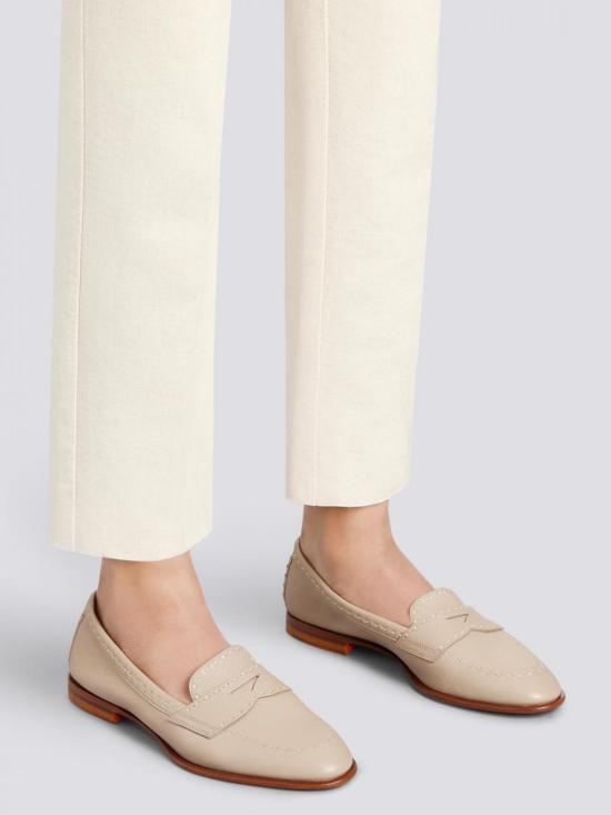 26SS 산토니 로퍼 WUSF71437HAFSWKA E68 Natural - SANTONI