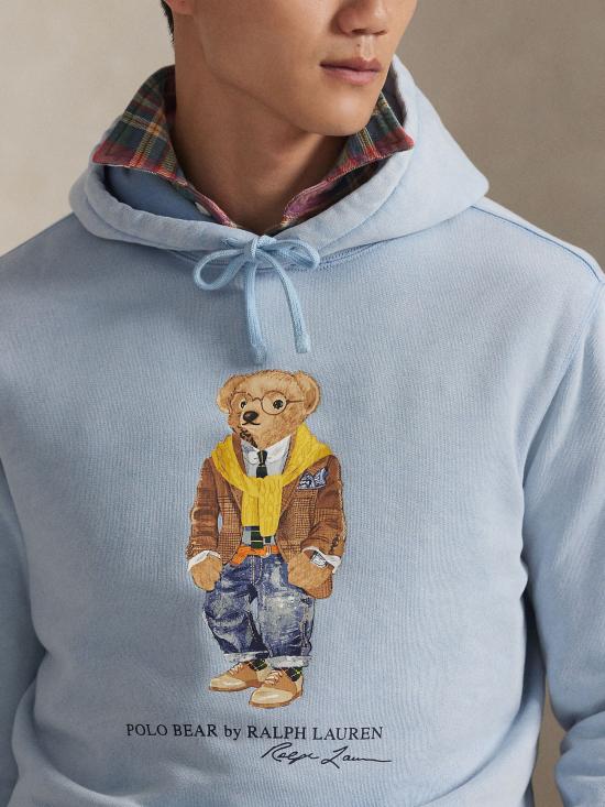 26SS 랄프 로렌 후드 티셔츠 710P04984 002 Clear Blue - RALPH LAUREN