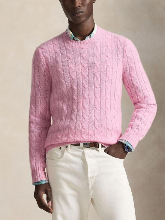26SS 랄프 로렌 스웨터 710876728 001 Pink - RALPH LAUREN