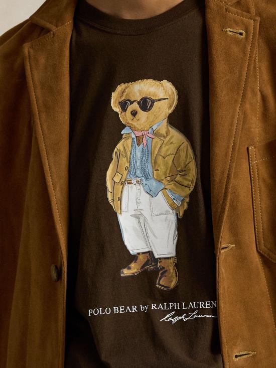 26SS 랄프 로렌 반팔 티셔츠 211A96599 001 Brown - RALPH LAUREN