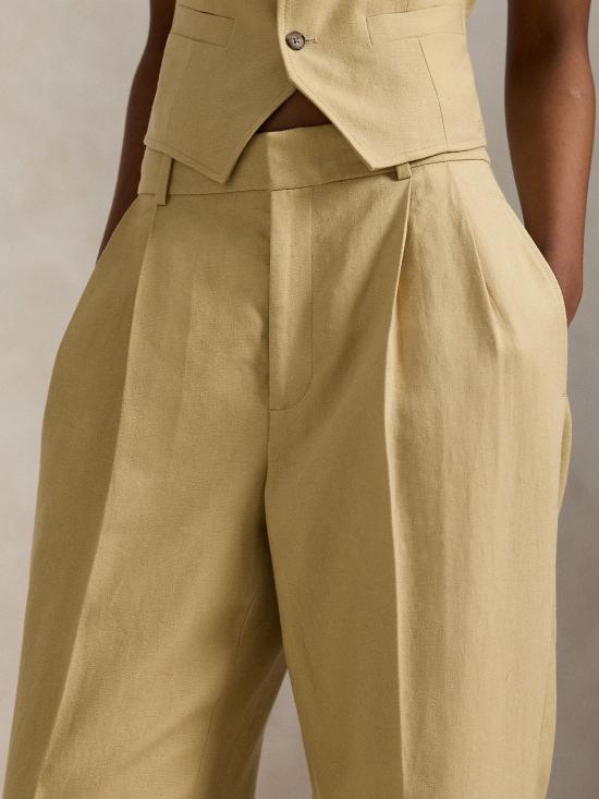 26SS 랄프 로렌 스트레이트 팬츠 211A96337 001 Beige - RALPH LAUREN