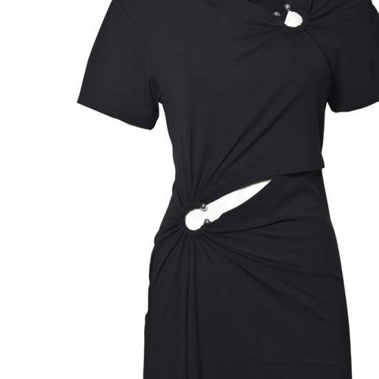 26SS 파코라반 미디 원피스 25PJRO062CO0555 P001 Black - PACO RABANNE