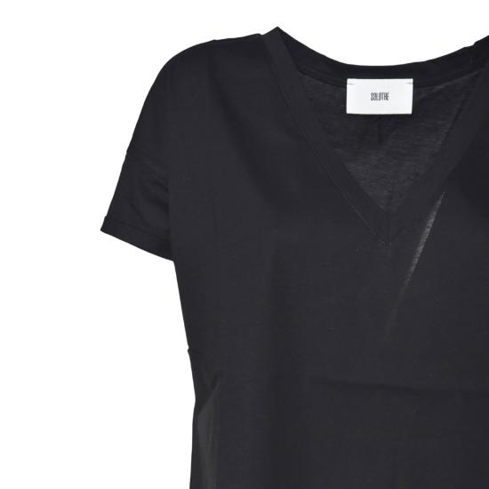 26SS 솔로트레 반팔 티셔츠 M1D0167 A99 Black - SOLOTRE