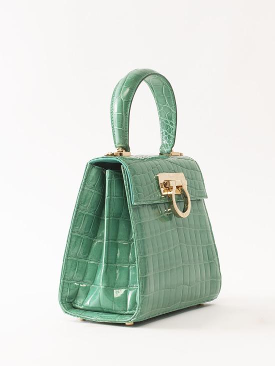  살바토레 페라가모 토트백 212270 684029044 Green - SALVATORE FERRAGAMO