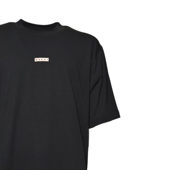 26SS 마르니 반팔 티셔츠 HUMU0223X6UTCZ57 00N99 Black - MARNI