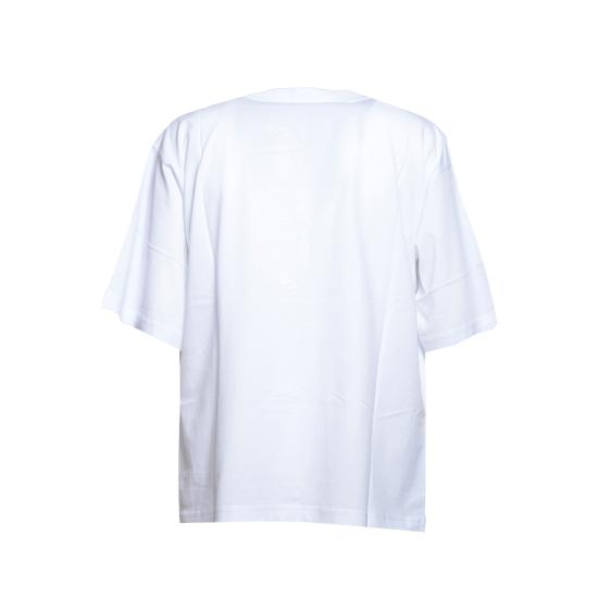 26SS 마르니 스몰 로고 프린팅 오버핏 HUMU0223P1USCS87 LOW01 White - MARNI