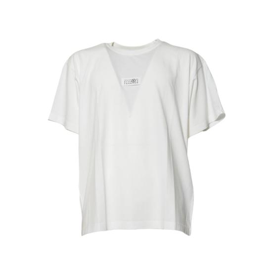 26SS MM6 메종마르지엘라 코튼 티셔츠 SH0GC0032S24312 101 White