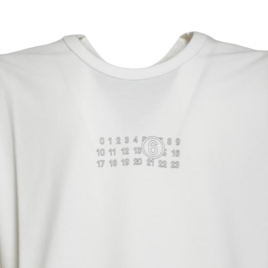 26SS MM6 메종마르지엘라 뉴메릭 티셔츠 SH0GC0057S24312 101 Bianco nero - MM6 MAISON MARGIELA