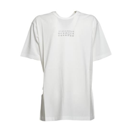 26SS MM6 메종마르지엘라 뉴메릭 티셔츠 SH0GC0057S24312 101 Bianco nero